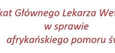 obrazek do:Komunikat Afrykański Pomór Świń